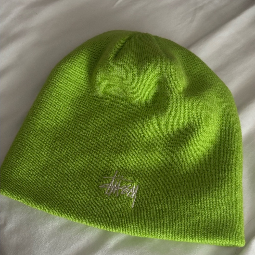 Stussy Basic Skullcap Beanie 'Lime' - Picture 1 of 3